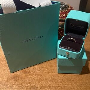 Tiffany & Co Ruby Silver Ring